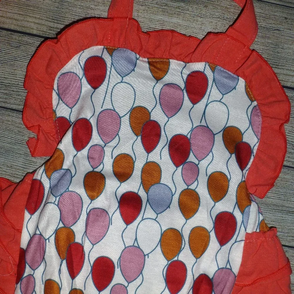 Boutique Baby Girl Balloon Ruffle Romper Jumpsuit